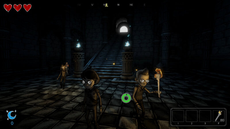 Players entering a dungeon