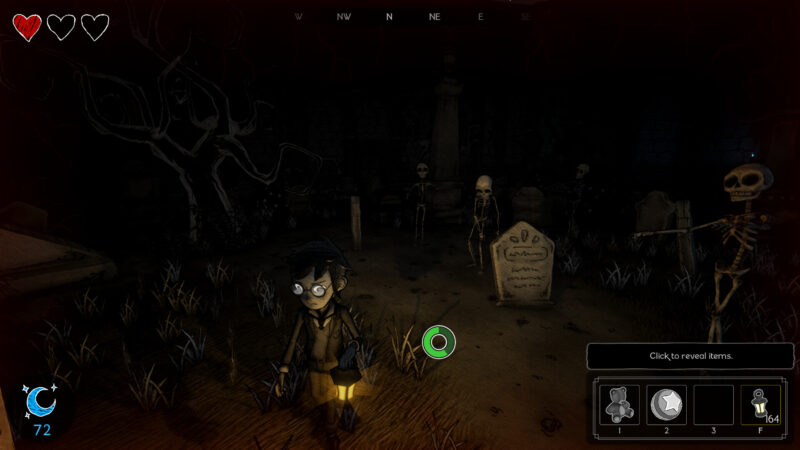 Skeletons defending their graveyard